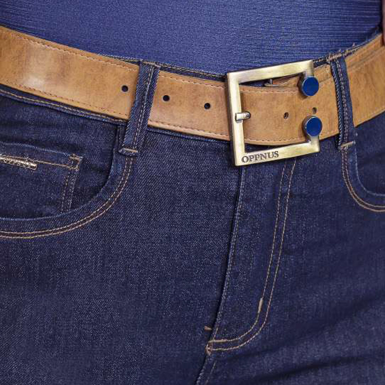 Calça Skinny Cintura Alta Oppnus Jeans com Cinto -