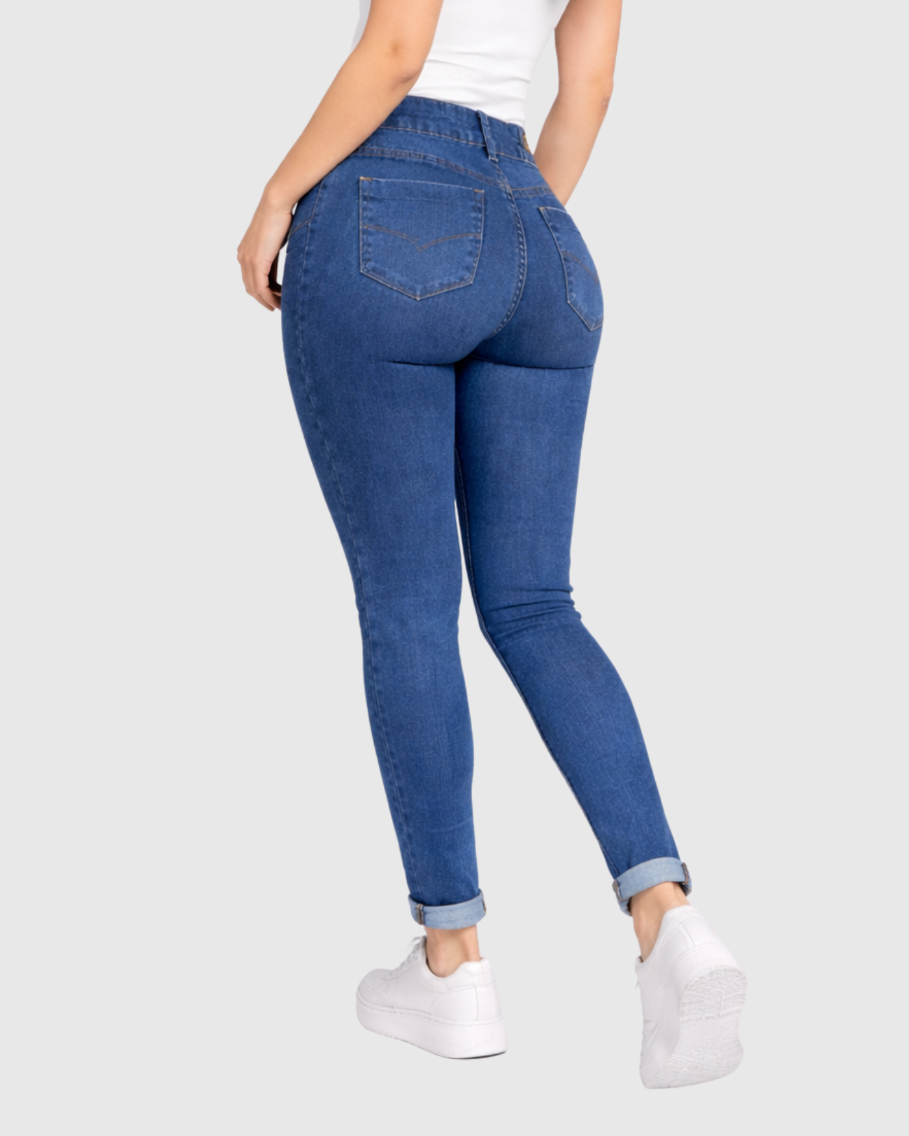 Calça Jeans Skinny Oppnus Feminina Cintura Alta com Sculp Up