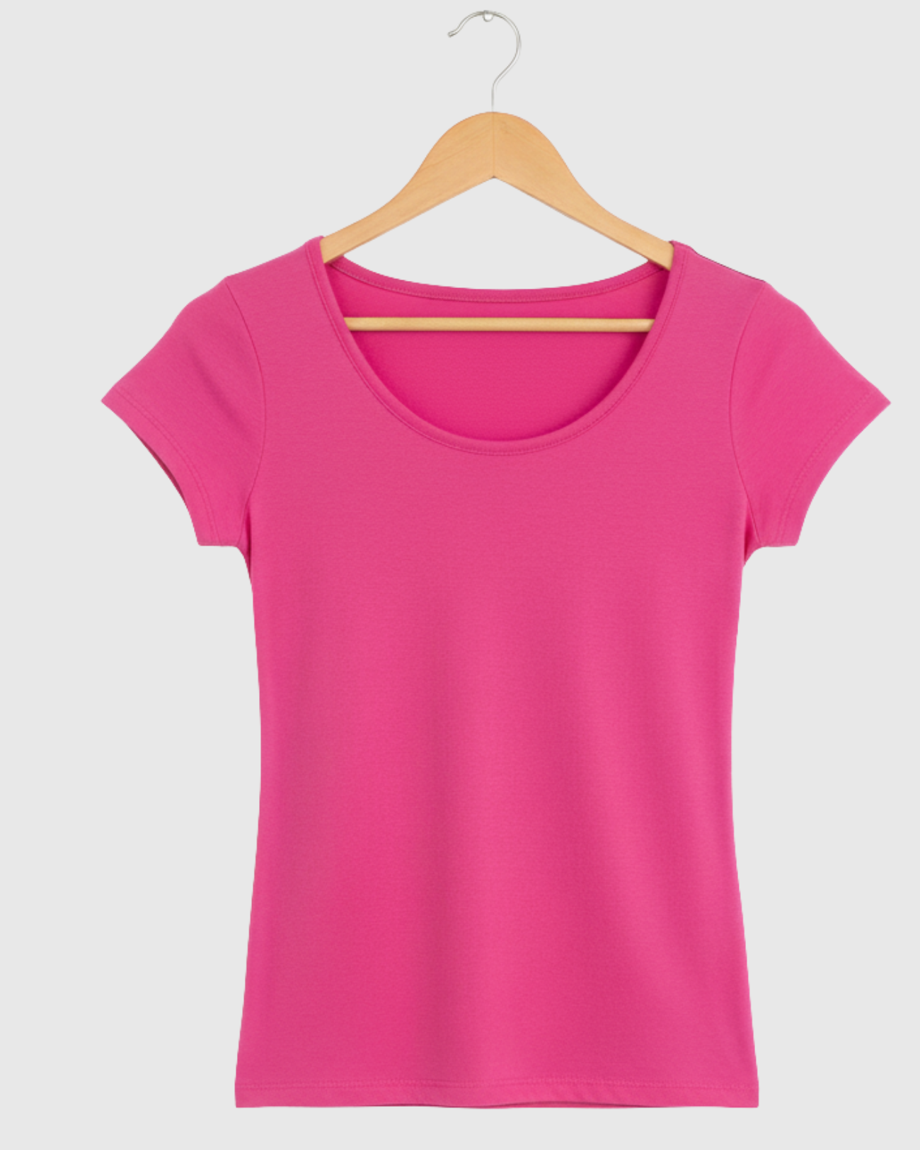 Blusa Básica Feminina Rosa Marialícia com Manga Curta -