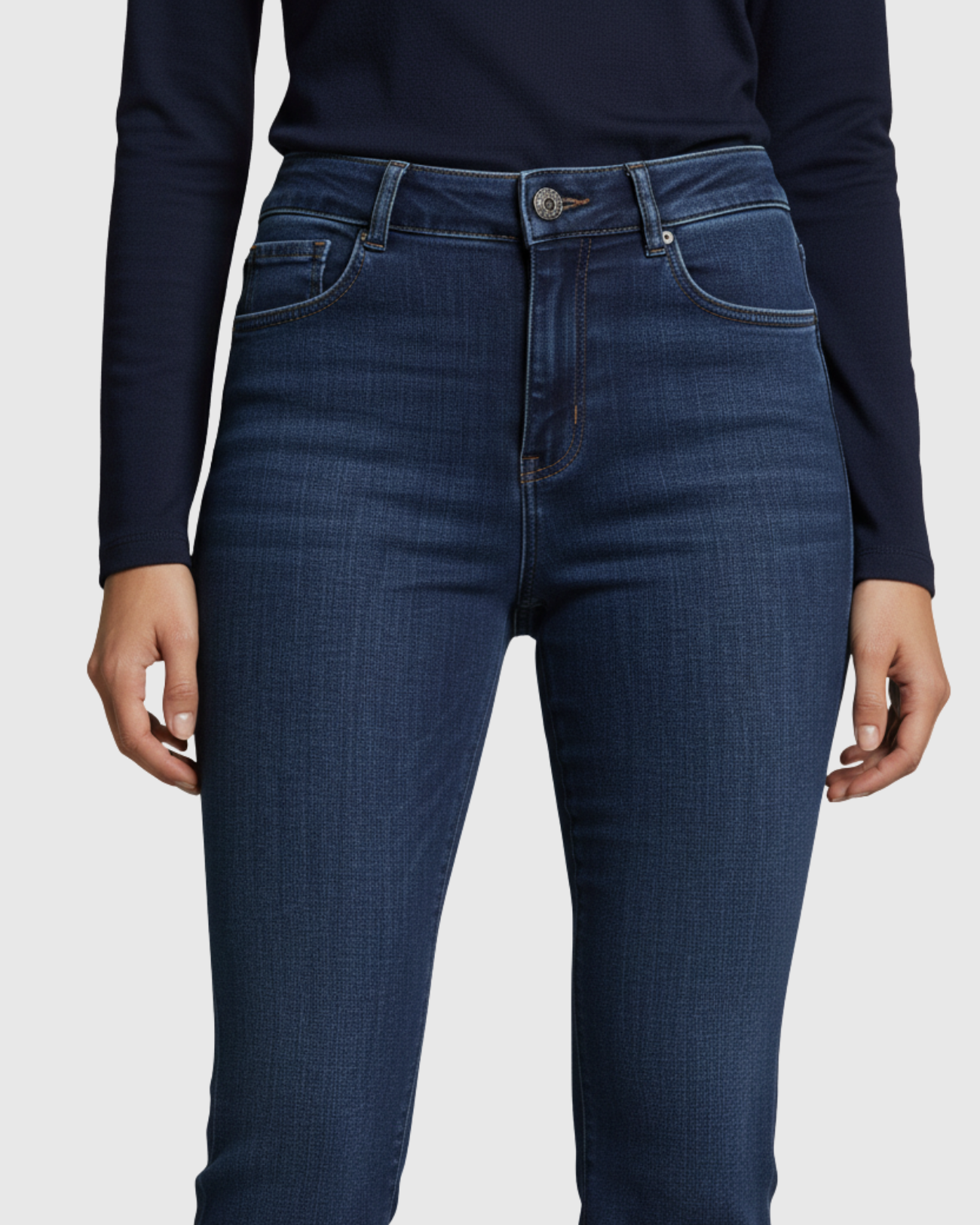 Calça Bootcut Cintura Alta com Efeito Modelador – Oppnus Jeans