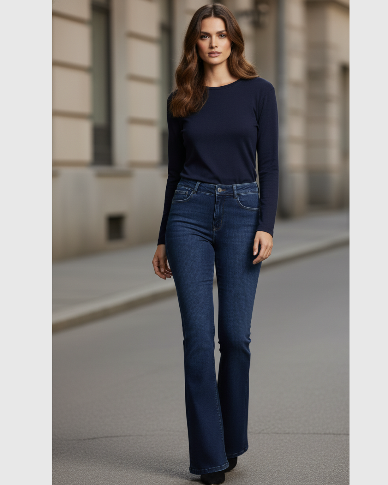 Calça Bootcut Cintura Alta com Efeito Modelador – Oppnus Jeans