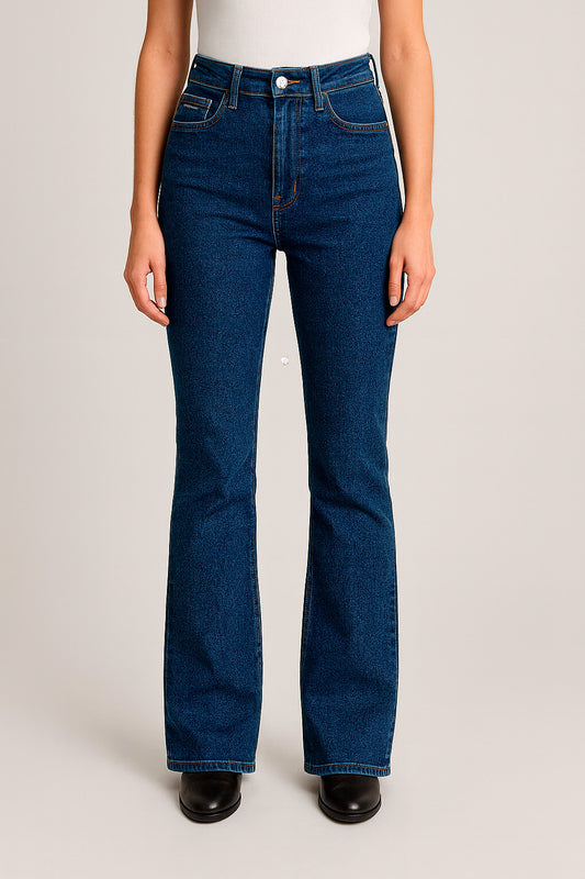 Calça Jeans Bootcut Cintura Alta Oppnus – Tecno Denim com Efeito Modelador