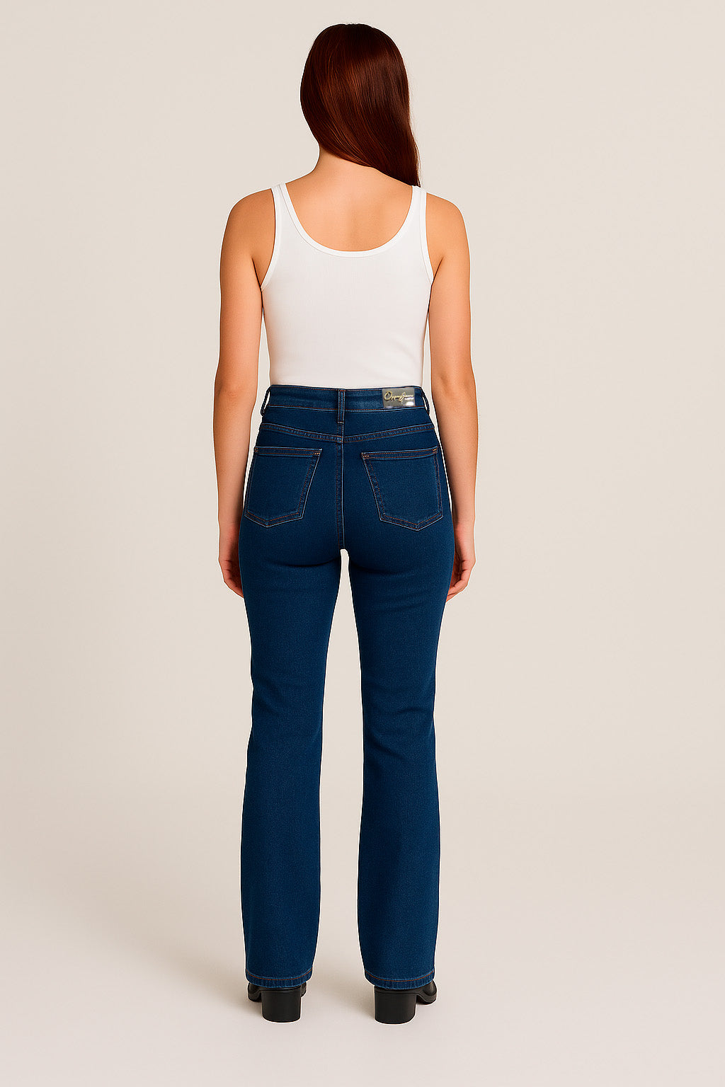 Calça Jeans Bootcut Cintura Alta Oppnus – Tecno Denim com Efeito Modelador