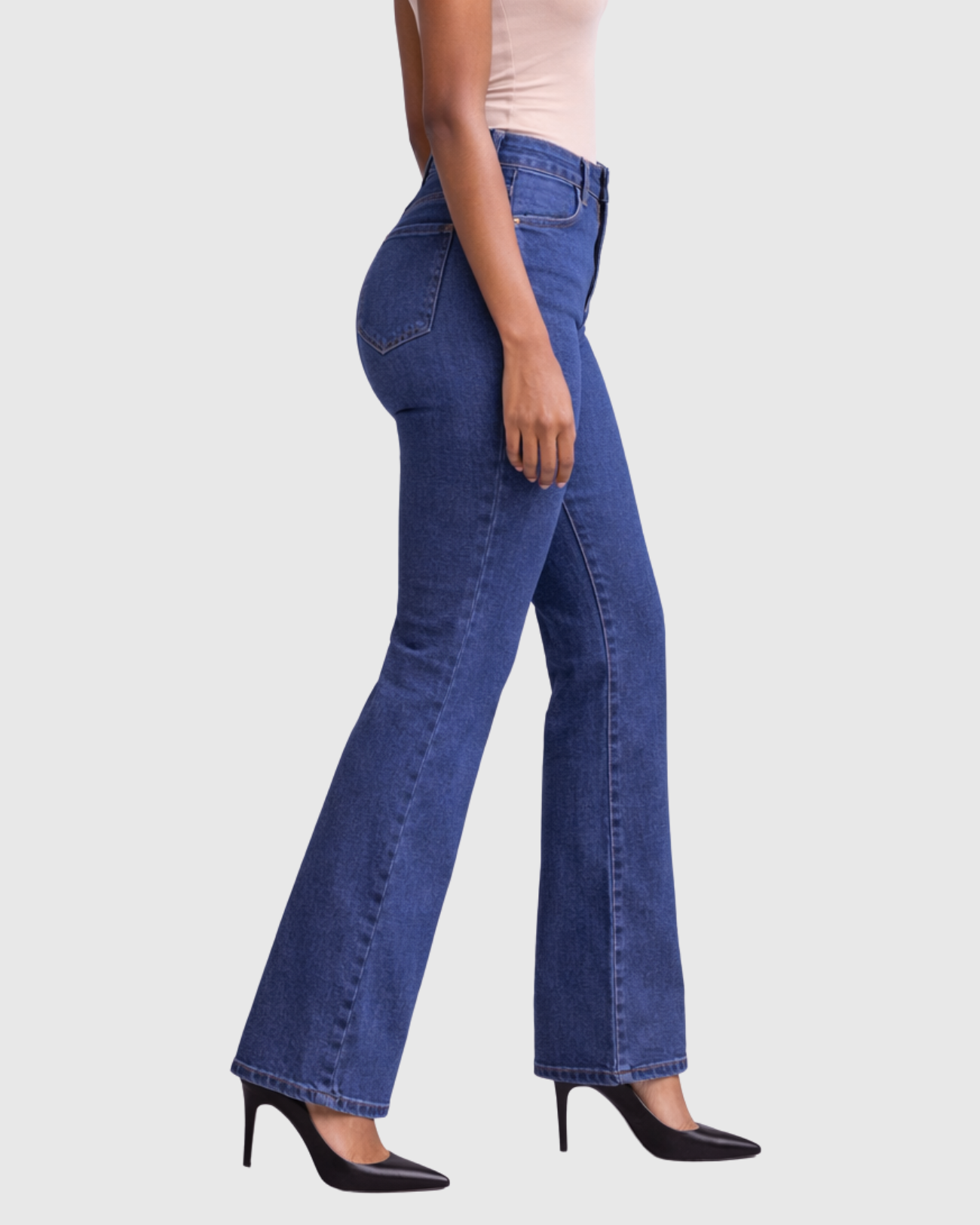 Calça Jeans Boot Cut Cintura Alta Feminina – Recuzza