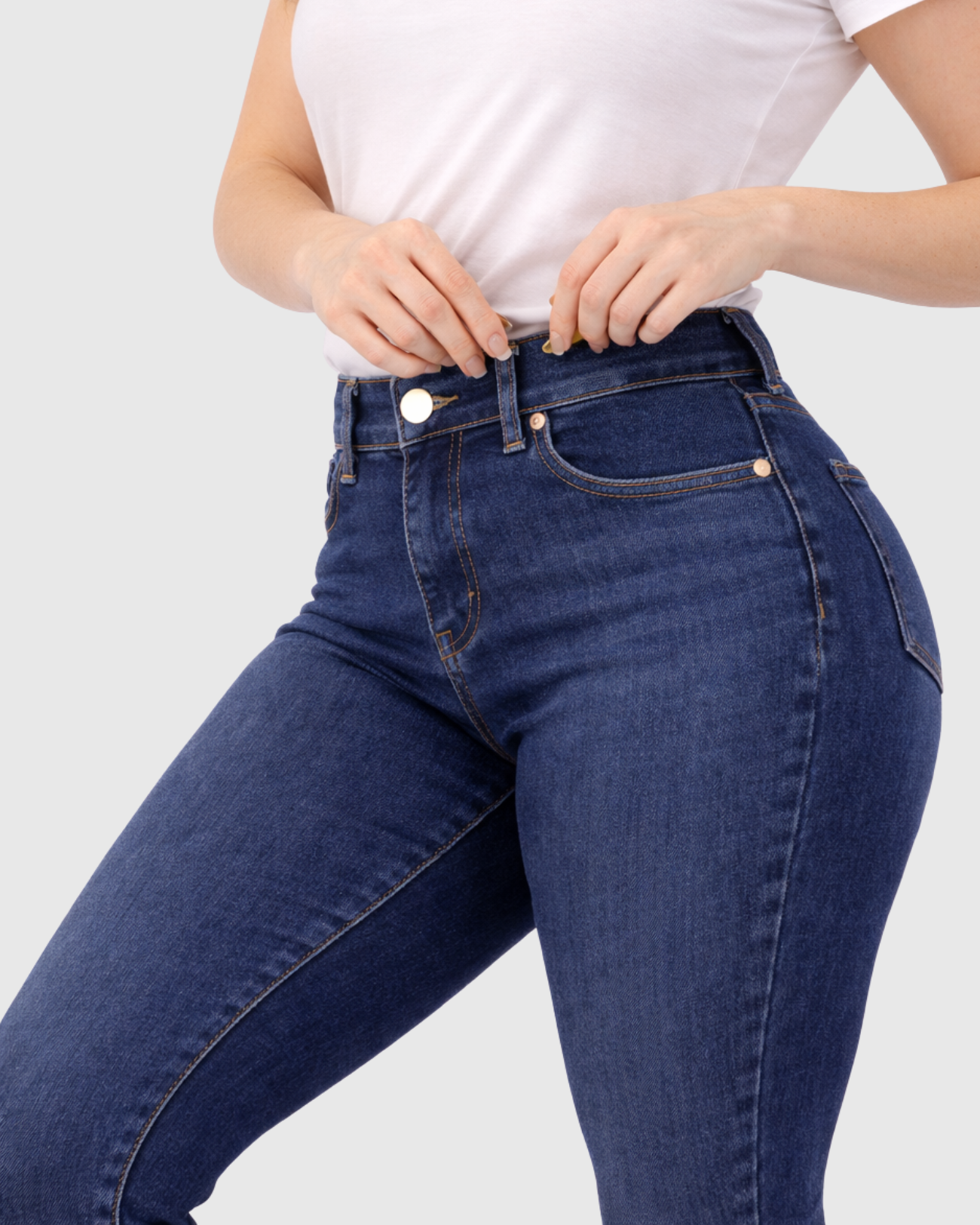 Calça Jeans Skinny Oppnus Feminina Cintura Alta Levanta Bumbum -