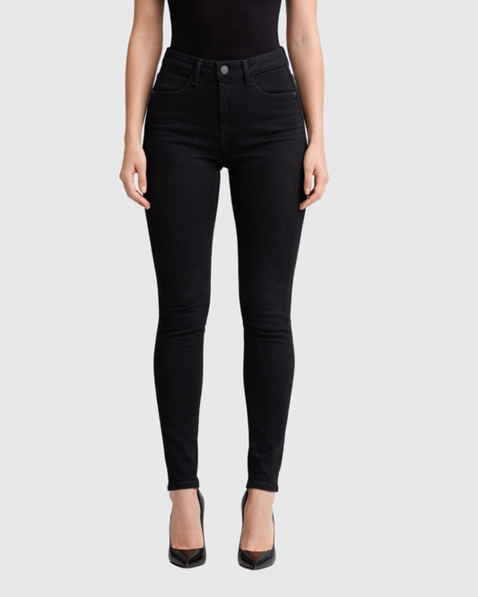 Calça Jeans Skinny Preta Cintura Alta Feminina – Recuzza - Jeans Preto