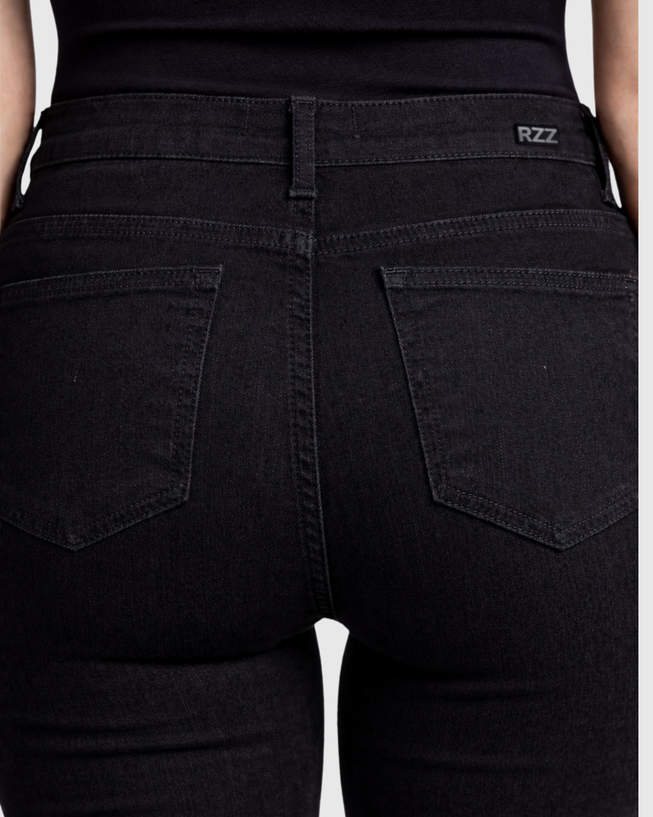 Calça Jeans Skinny Preta Cintura Alta Feminina – Recuzza