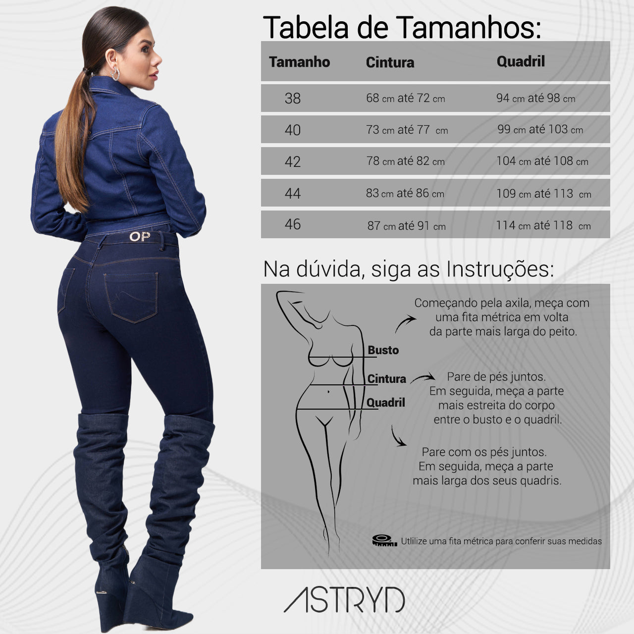 Calça Jeans Oppnus Skinny Cintura Alta -