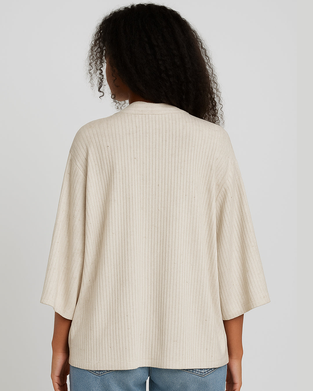 Conjunto Feminino Marialícia Regata + Cardigan Off-White