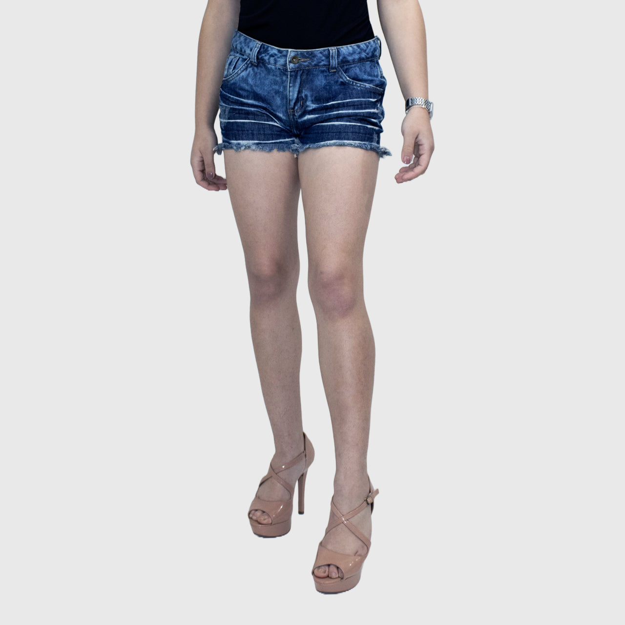 Shorts Lebôh Jeans Denim Azul Escuro - Jeans Azul Escuro Casual